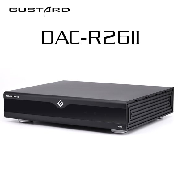 GUSTARD R26II Network streaming DAC - Fully discrete 26bit R2R Native 1bit dsd XMOS DSD512 PCM768kHz GCLK-02 1hz PLL tech support exteral 10Mhz clock