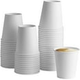 thumbnail image 1 of GUSTO 10 Oz White Paper Cups Disposable Coffee Cups To Go Cups, 100-Pack, 1 of 10