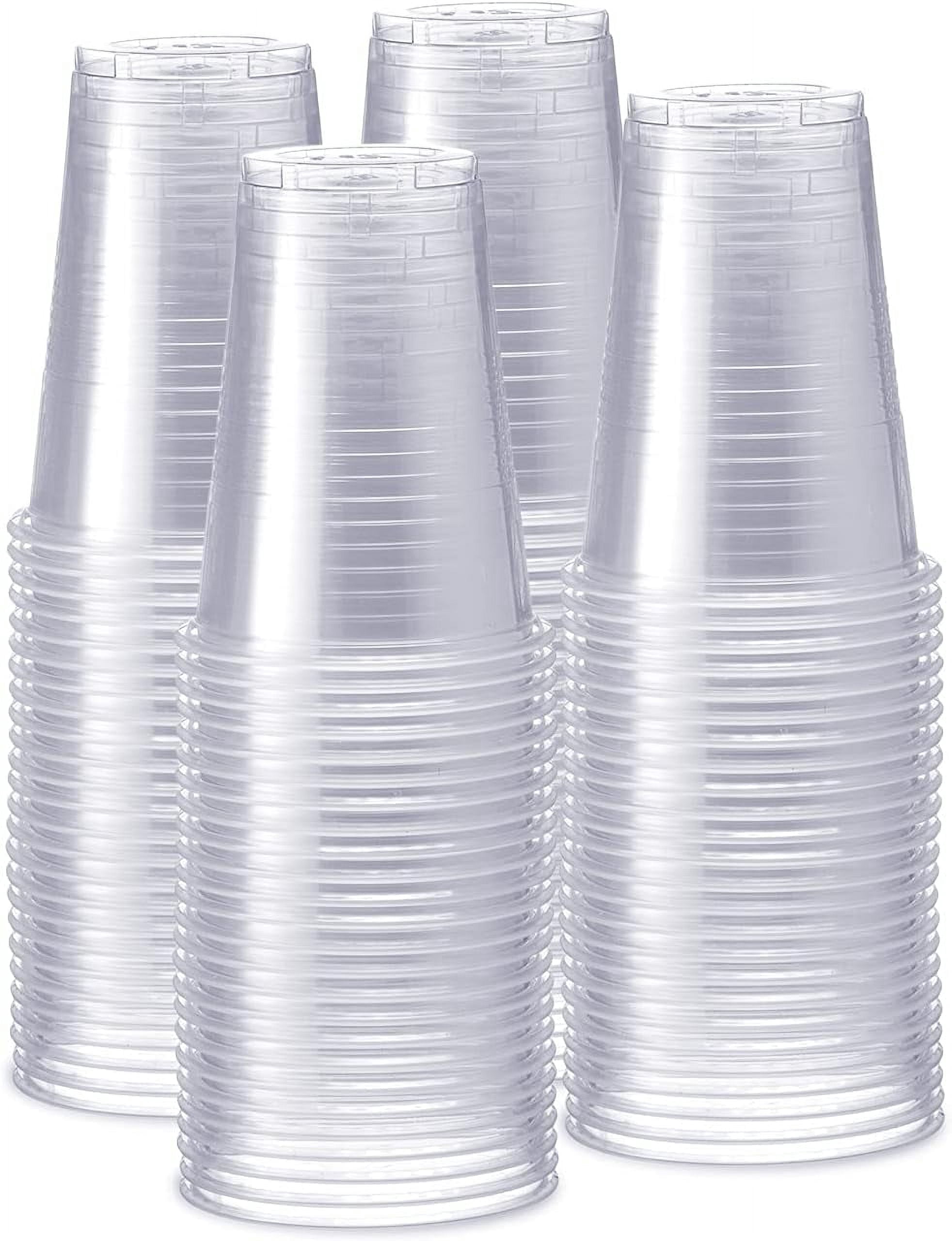 GUSTO 16 Oz Plastic Drinking Cups Disposable Clear Cups for Party, 240-Pack