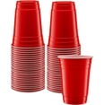 thumbnail image 1 of GUSTO 18 Oz Plastic Red Cups for Party Disposable Drinking Cups, 50-Pack, 1 of 8