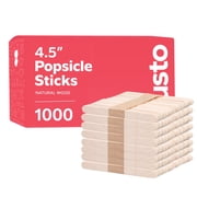 GUSTO 4.5" Popsicle Stick Set Multipurpose Wooden Sticks for Crafts, 1000-Pack
