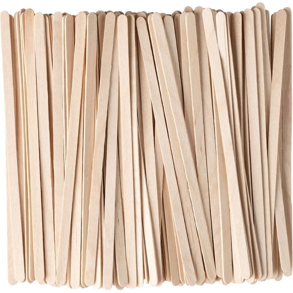 GUSTO 5.5" Wooden Coffee Stirrers Wood Stir Sticks for Coffee Bar, 500-Pack