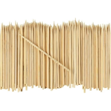 GUSTO 6" Bamboo Sticks Kabob Skewers for Grilling BBQ Skewer Sticks, 100-Pack