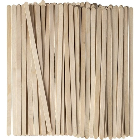 GUSTO 7.5" Wooden Coffee Stirrers Wood Stir Sticks for Coffee Bar, 1000-Pack
