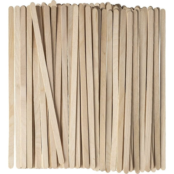 GUSTO 7.5" Wooden Coffee Stirrers Wood Stir Sticks for Coffee Bar, 1000-Pack
