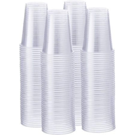 GUSTO 7 Oz Clear Plastic Cups Disposable Drinking Cups, 500-Pack