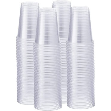 GUSTO 7 Oz Clear Plastic Cups Disposable Drinking Cups, 500-Pack
