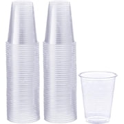 GUSTO 7 Oz Plastic Cups Disposable Clear Cups for Party, 100-Pack