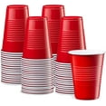 thumbnail image 1 of GUSTO 9 Oz Plastic Cups Disposable Drinking Party Cups, Red 50-Pack, 1 of 9