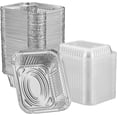 thumbnail image 1 of GUSTO Aluminum Foil Pans Disposable Food Containers with Clear Dome Lids, 5" x 4" 50-Pack, 1 of 6