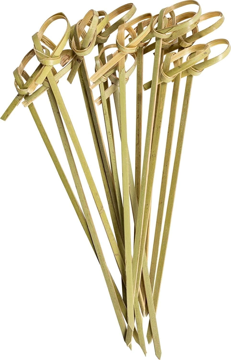GUSTO Knotted Bamboo Sticks Cocktail Picks Toothpicks for Appetizers, 300-Pack