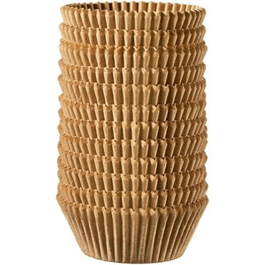 GUSTO Kraft Cupcake Liners for Baking Cup Cake Paper Cup Set, 500-Pack White