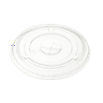 thumbnail image 1 of GUSTO PET Clear Plastic Lids Flat Coffee Lids Cup Lids, 100-pack, 1 of 5