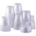 thumbnail image 1 of GUSTO Small Plastic Cups with Lids Portion Cups & Dessert Cups, 5.5oz 100-Pack, 1 of 8