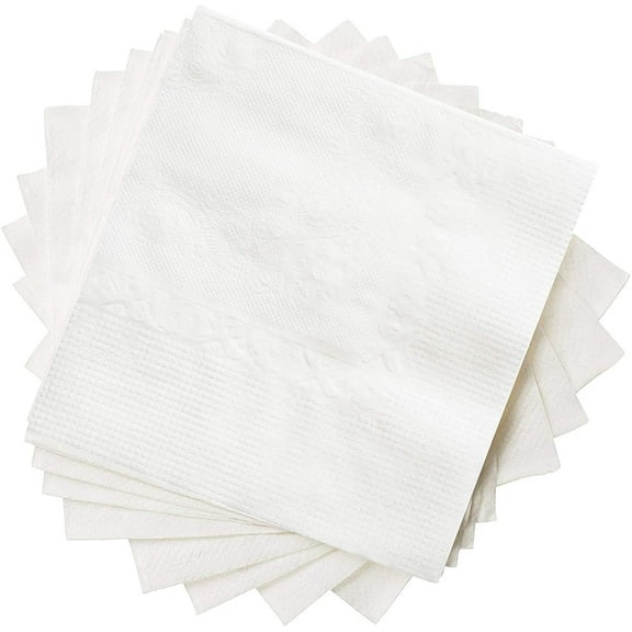 GUSTO White Cocktail Napkins Disposable Paper Napkins, 1000-Pack