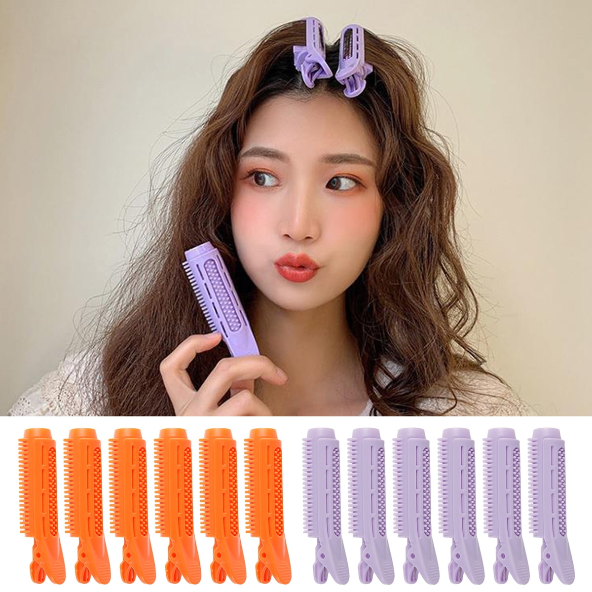 GUSTVE 6Pcs Hair Volumizing Clip Self Grip Hair Root Fluffy Clip Hair