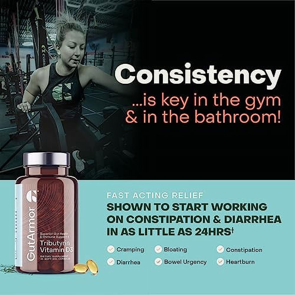 GUT ARMOR Gut Health + Immune Support Postbiotic for Men and Women