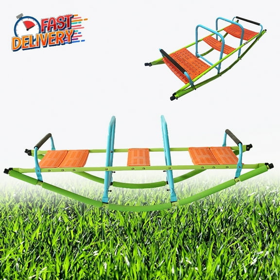 GUTALOR High-Quality Kids Seesaw with Plastic Seats - Playground Equipment for Children Ages 3+