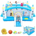 thumbnail image 1 of GUTALOR Multifunctional Jump 'n Slide Inflatable Bouncer for Kids - 198" x 180" Play Area, 96" Tall - Complete Setup with Blower, 1 of 5