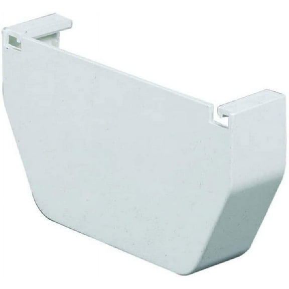 GUTTER END CAP WHITE