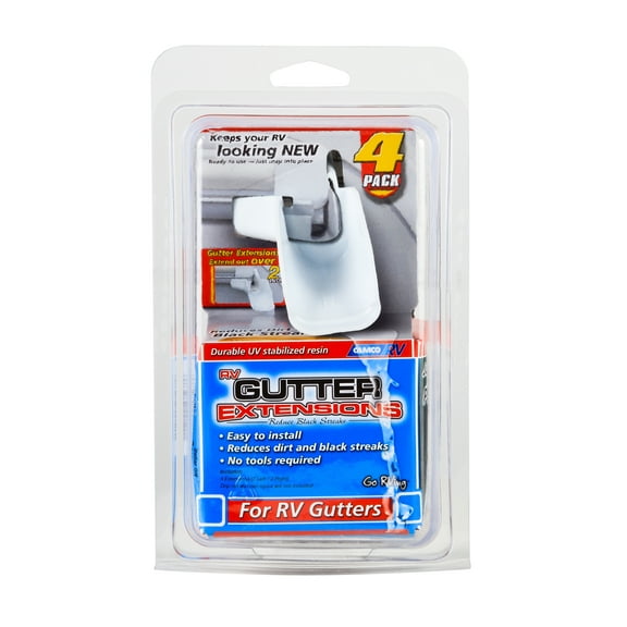 GUTTER EXTENSIONS, WHITE, SET OF 4 (2 LEFT/2 RIGHT)