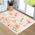 thumbnail image 1 of GUUCHA 2'x3'Area Rugs for Living Room Floral Print Rug Floor Carpet for Bedroom,Cream White, 1 of 6