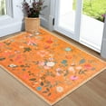 thumbnail image 1 of GUUCHA 2'x3'Area Rugs for Living Room Floral Print Rug Floor Carpet for Bedroom,Orange, 1 of 6