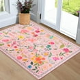 thumbnail image 1 of GUUCHA 2'x3'Area Rugs for Living Room Floral Print Rug Floor Carpet for Bedroom,Pink, 1 of 6