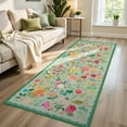 thumbnail image 1 of GUUCHA 2'x6'Area Rugs for Living Room Floral Print Rug Floor Carpet for Bedroom,Green, 1 of 7