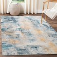 thumbnail image 1 of GUUCHA 4'x6'Abstract Rug Living Room Area Rug Soft Carpet for Bedroom,Blue/Yellow, 1 of 7