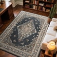 thumbnail image 1 of TWINNIS 4'x6'Area Rug Non-Slip Indoor Carpet Soft Rug for Living Room,Black, 1 of 8