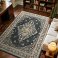 thumbnail image 1 of TWINNIS 6'x9'Area Rug Non-Slip Indoor Carpet Soft Rug for Living Room,Black, 1 of 8