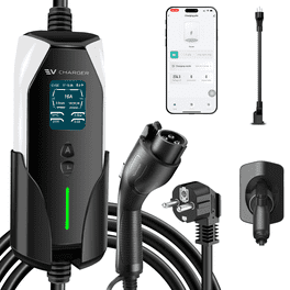 Tera Electric Vehicle Charger Portable: Level 2 & 1 J1772