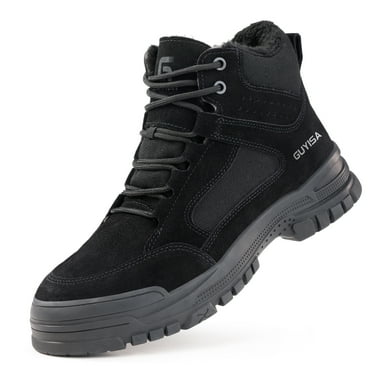 GUYISA-10kV Insulated Electrician Safety Shoes - Lightweight Comfortable, Anti-Destructive & Puncture-Proof Work Boots,Black,5.5