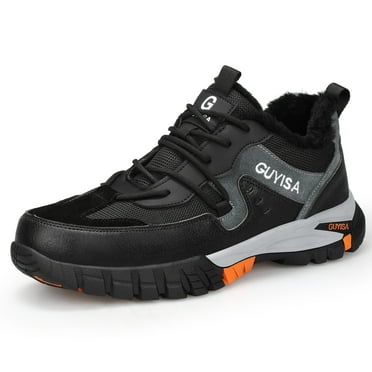 GUYISA-Unisex 10kV Insulated Electrician Safety Shoes - Lightweight Comfortable, Anti-Puncture and Anti-Impact Work Boots,black ,12