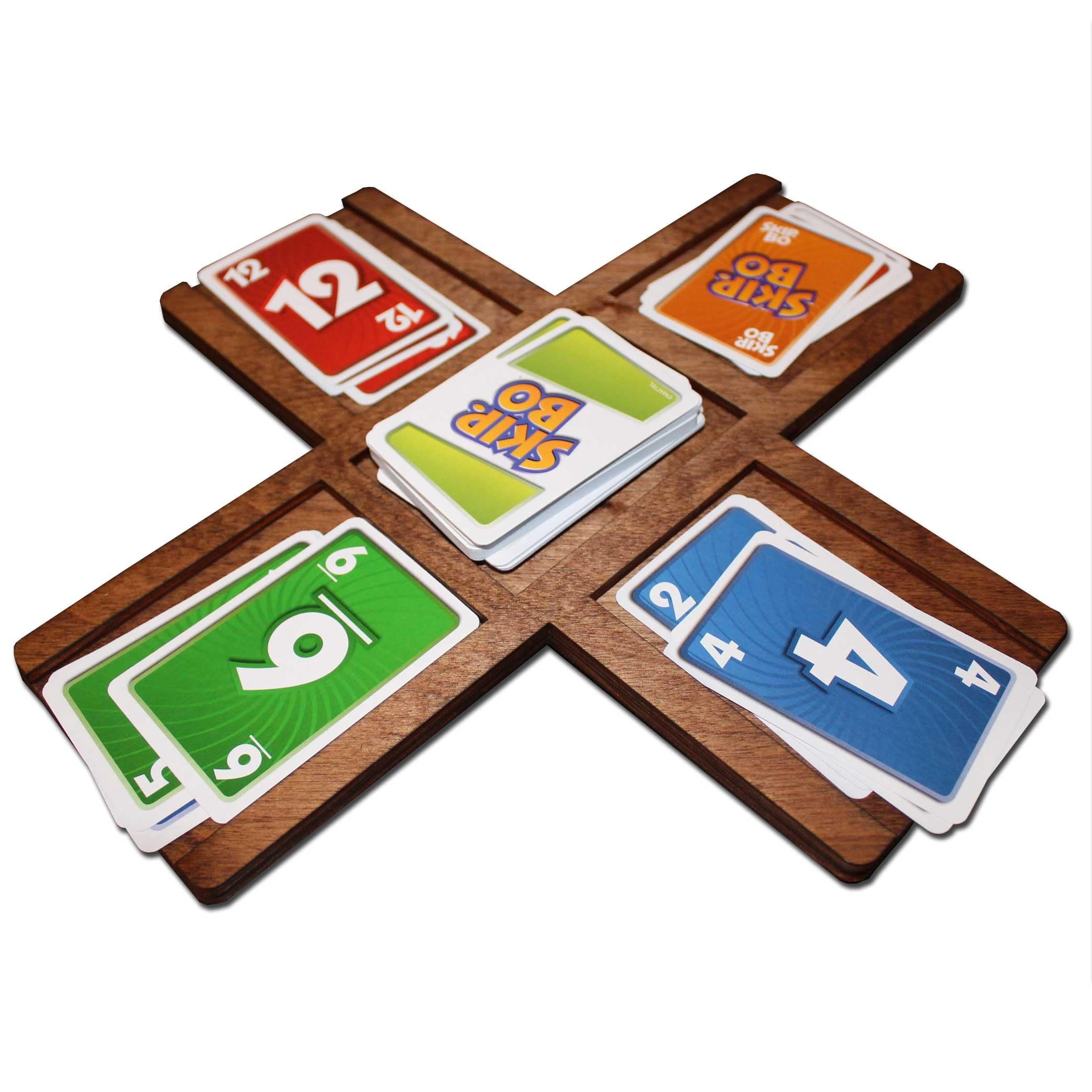 GUYTRENDz SKIPBO Card Game Player Organizers - SKIPBO Game Board - SKIPBO Gameboard | Center Console Only