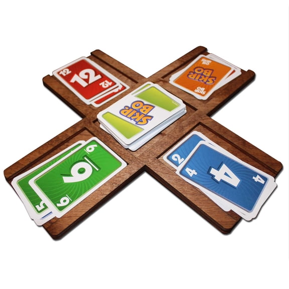 GUYTRENDz SKIPBO Card Game Player Organizers - SKIPBO Game Board - SKIPBO Gameboard | Center Console Only
