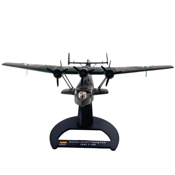 GUYUTING 1:144 Scale Dornier Do24t Flying Boat Model Diecast Alloy With Stand For Home Office And Shelf Decoration
