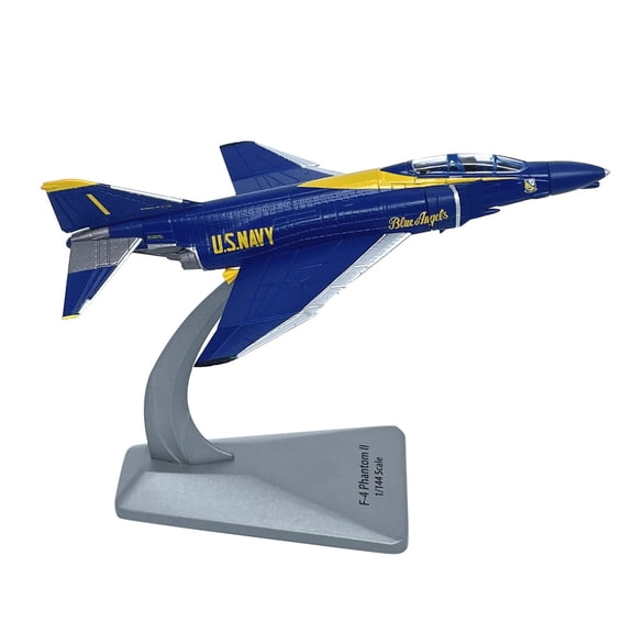 GUYUTING 1:144 Scale US Navy F-4 Phantom II Fighter Model Die Cast Alloy 14cm x 9.5cm for Aviation Enthusiasts Collection