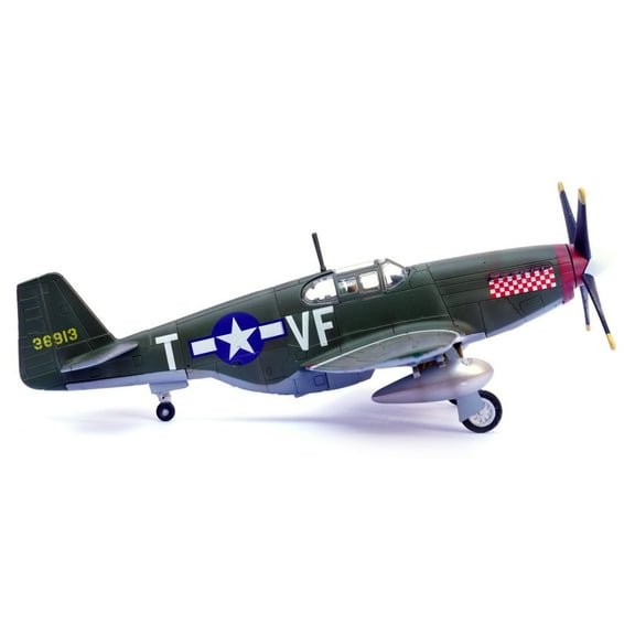 GUYUTING 1:72 P 51B WWII USAAF Model Diecast Airplane 4th FG 336th FS Don Gentile Shangri La Collectible with Stand