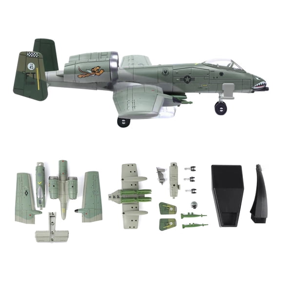 GUYUTING 1/72 Proportion A-10 Ground Attack Aircraft Assembly Model With Support Base For Home Desktop Ornament Military Hobbyist Supply