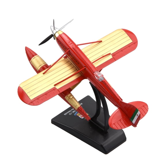 GUYUTING 1/72 Scale Macchi MC 72 Racing Seaplane Model Alloy Diecast for Collection Desk Decor Gift for Dad Boyfriend Plane Lovers