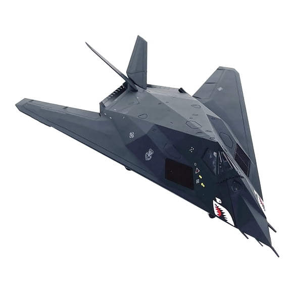 GUYUTING 11.3in USAF F-117 Nighthawk Aircraft Model 1:72 Scale Diecast with Display Stand Great Gift for Aviation Enthusiasts