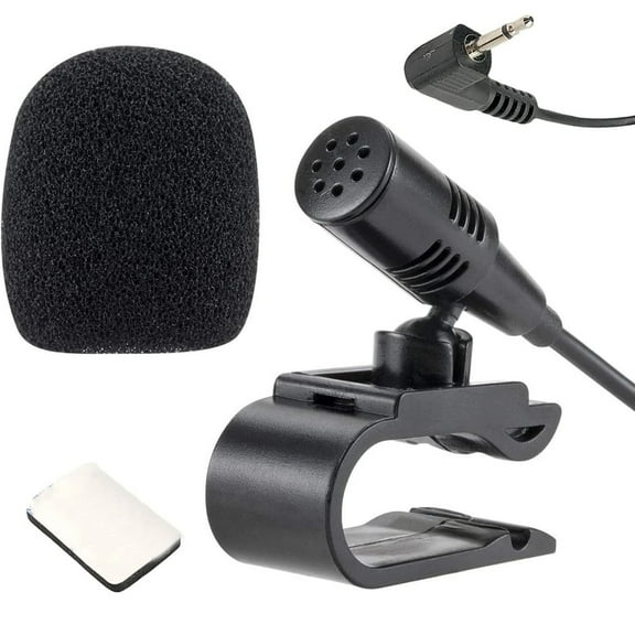 GUYUTING 2.5mm Microphone for Pioneer Car Radios 3M Shielded Cable Electret Condenser Anti Noise Anti Jamming for Clear Driving Voice