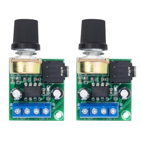 GUYUTING 2x Versatile Audio Booster for Car Audio LM386 Mono Amplifier Board, DC 3V-12V Compatible