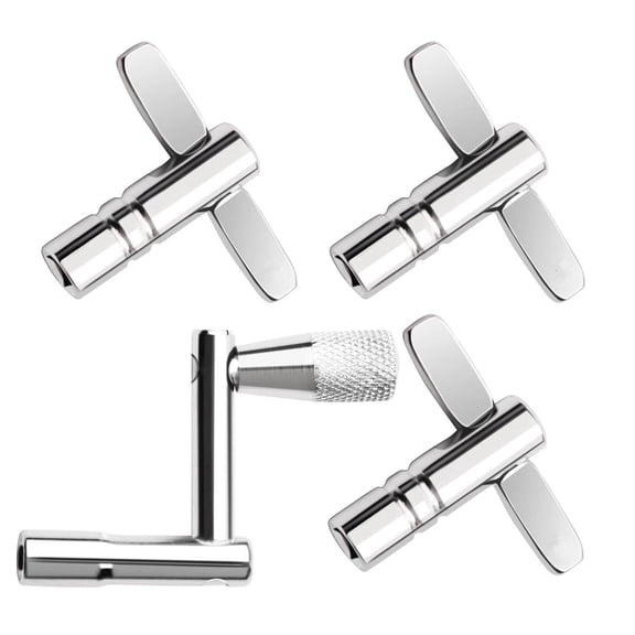 GUYUTING 4 Pack Drum Keys for Musicians 1/4 Socket Tension Rods for Rehearsals Gigs Recording Steel Compact Lightweight