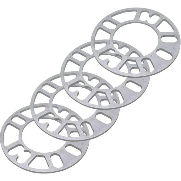 GUYUTING 5mm Wheel Spacers Universal 4 5 Lug Fitment Aluminum Alloy Wider Stance Tire Clearance Stability Improved Appearance