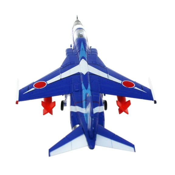 GUYUTING 7 JASDF T-2 Blue Impulse Model Plane 1/100 Scale Aviation Collectible Alloy Replica for Enthusiasts Birthday Fathers Day