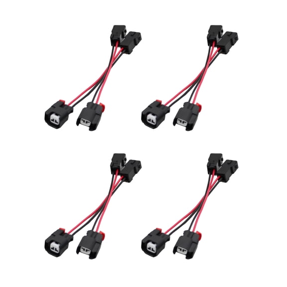 GUYUTING 8Pcs EV1 To EV6 EV14 Fuel Injector Adapter Plastic Connector For LS1 LS2 LS3 Engine Harness Modification