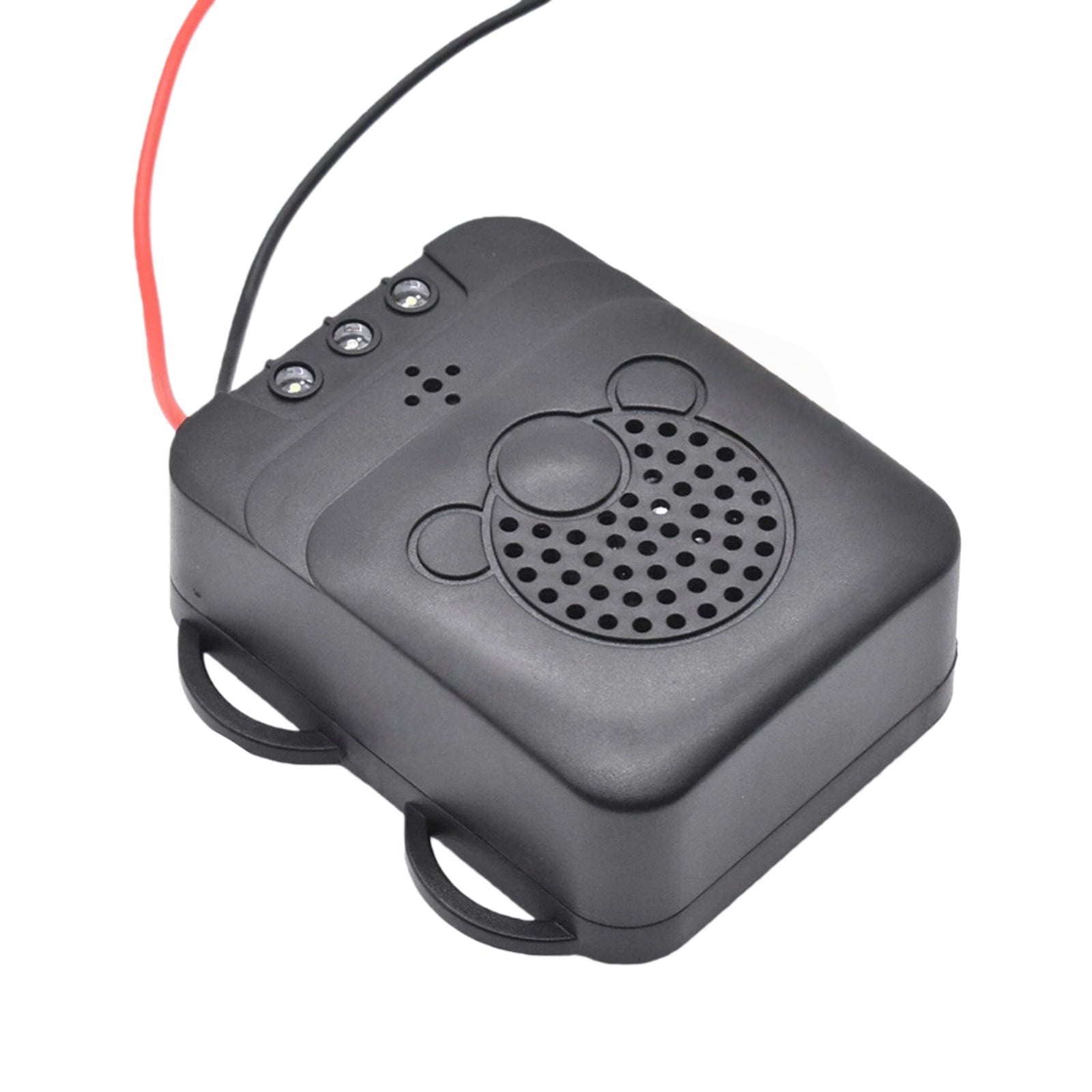 GUYUTING Black Ultrasonic Pest Deterrent, 12-25KHZ 40m², Environmentally Friendly, For Car Mice Rats Rodent Repelling